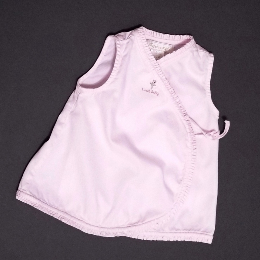 Stacy Claire Boyd solid pink wrap jumper dress